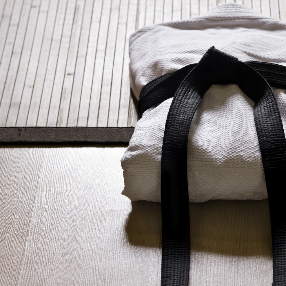judo gi with black belt